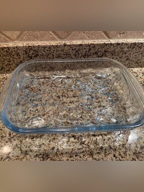 Libbey Clear Glass Decorative Baking Dish